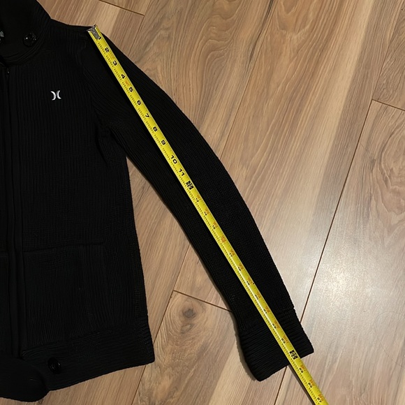 Hurley Knit Zipup Hoodie Sweater -Black - Picture 13 of 16